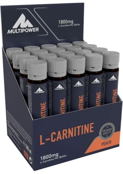 L-Carnitine Liquid Forte 1800 mg 20 Ampül - Şeftali Aromalı