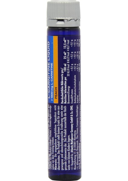 L-Carnitine Liquid Forte 1800 mg 20 Ampül - Şeftali Aromalı fırsatları