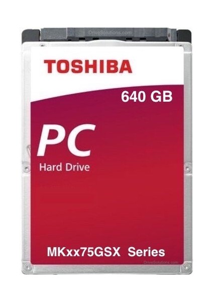 HDD - 640 GB 5400 Rpm Sata Iı 3 Gb/sn 8 MB Önbellek 2,5 Inç