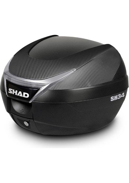 Sh-34 Motosiklet Arka Çanta Siyah Carbon