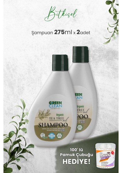 Şampuan Tea Tree 275 Ml X 2 Adet