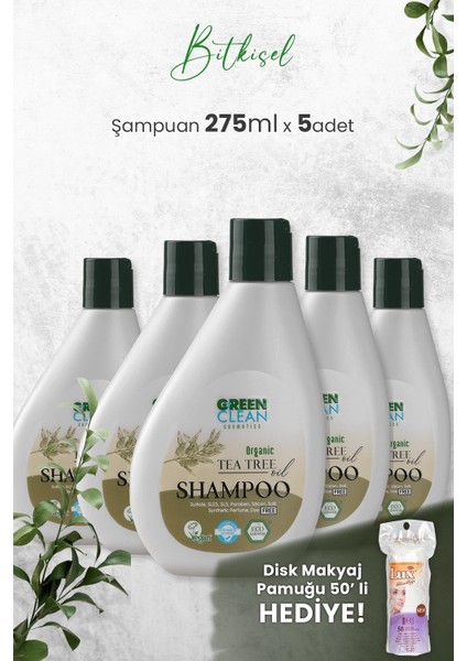 Şampuan Tea Tree 275 Ml X 5 Adet