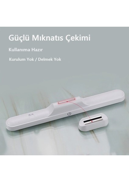 Mıknatıslı Şarjlı LED Işık Micro USB Şarjlı Kablosuz LED Lamba 3 Farklı Işık Cata Martı LED Aplik