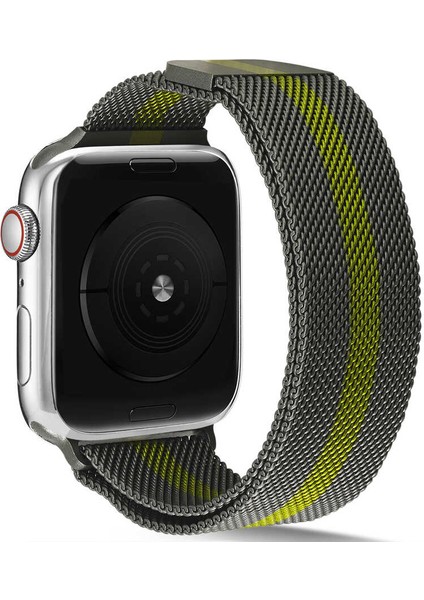 Apple Watch 2/3/4/5/6/7/8/se/ultra/nike 42MM 44MM 45MM 49MM Metal Kordon Tel Örgü Tasarım (Krd-40) fırsatları