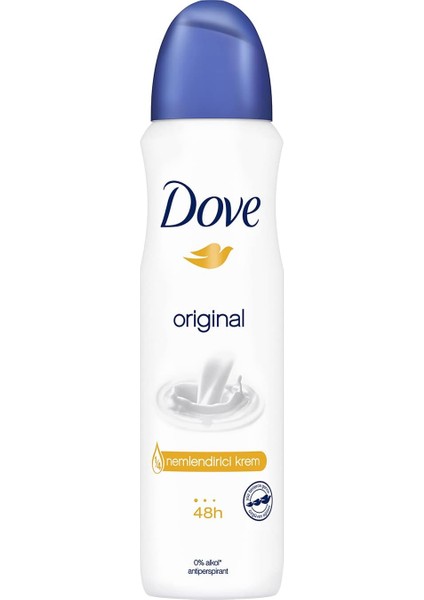 Kadın Sprey Deodorant Original 1/4 Nemlendirici Krem Etkili, 150 ml