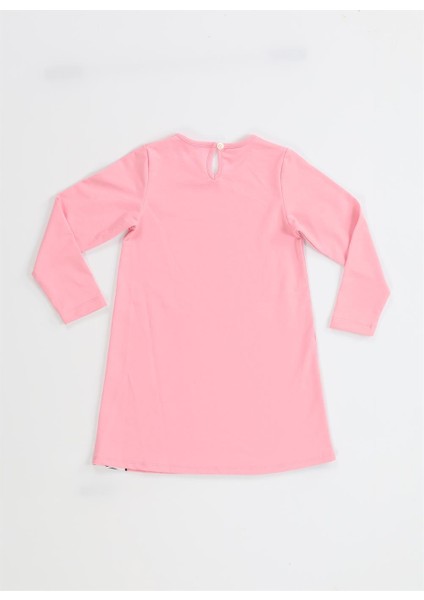 Muzip Zürafa Kız Çocuk Pembe Elbise indirimleri