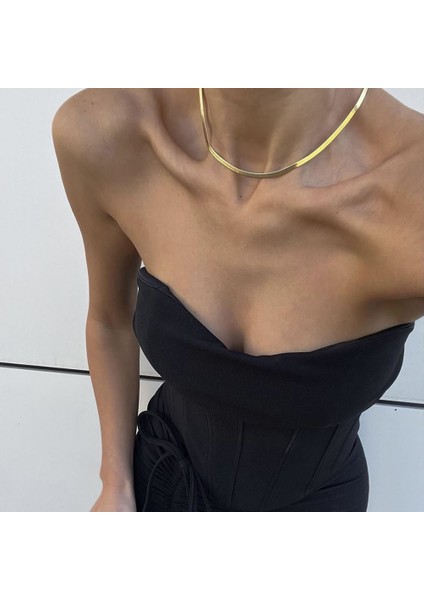 Yeni Altın Kaplama Özel Günler Için Italyan Ezme Kolye Çelik Üzeri Altın Kaplama Garantili