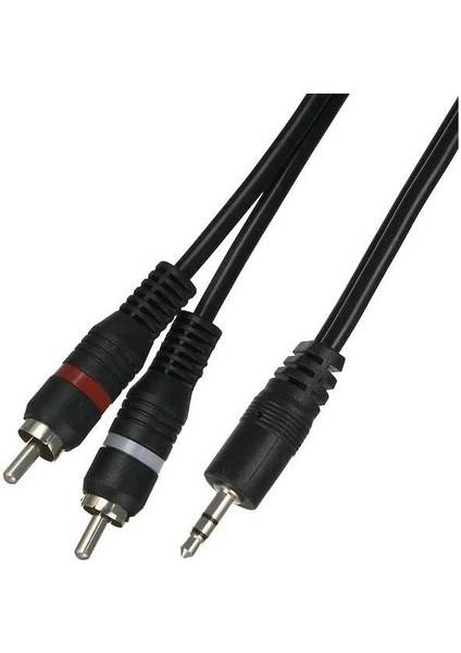 3.5mm Stereo To 2rca Aux Ses Kulaklık Çevirici Kablosu (1.8 Metre) fiyatları