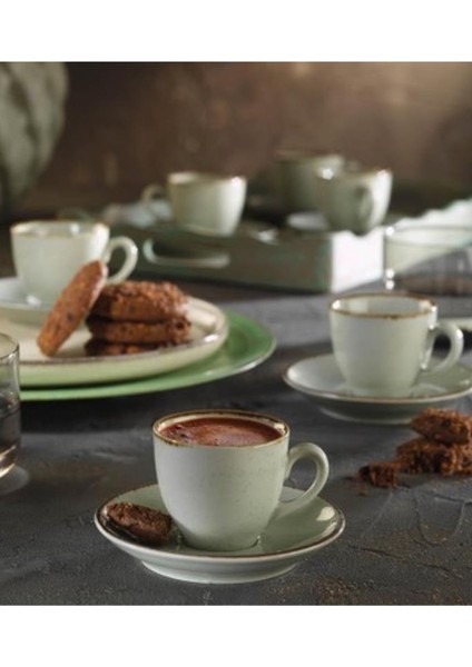 Lima Pearl Türk Kahvesi Fincan Takımı Yeşil 6'lı