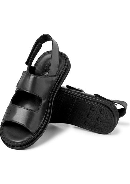 Luas Deri Erkek Sandalet, Ortopedik Taban Sandalet, modelleri