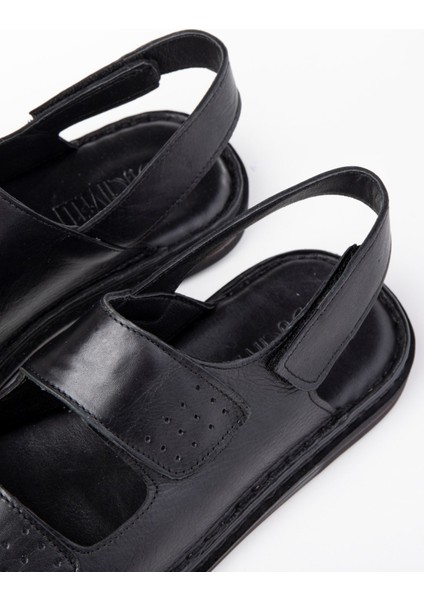 Luas Deri Erkek Sandalet, Ortopedik Taban Sandalet, indirimleri