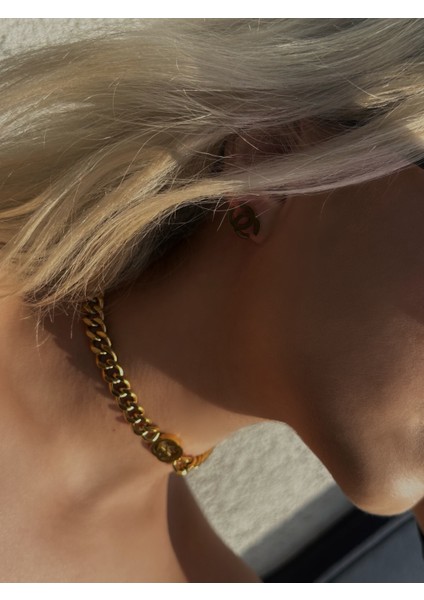 CD Model 14 Ayar Altın Kaplama Zincir Kolye Sertifikalı, 2 Yıl Garanti Belgeli fırsatları