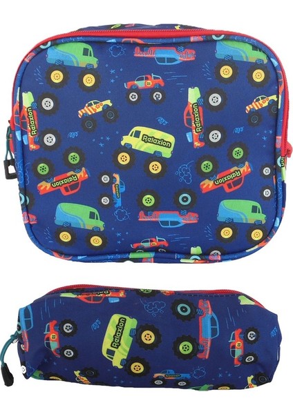 8640 Ilk Okul Çantası Beslenme Çanta ve Kalem Kutusu Seti indirimleri