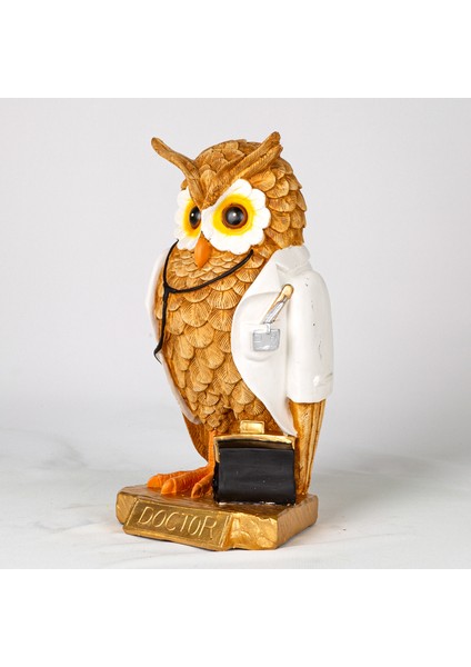 Biblo Beyaz Önlüklü Doktor Baykuş Sarı 17X33X14 Cm. modelleri
