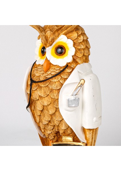 Biblo Beyaz Önlüklü Doktor Baykuş Sarı 17X33X14 Cm. fırsatları
