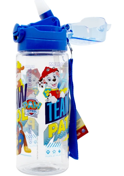 Paw Patrol Pipetli Askılı Kilitlenebilir Su Matara