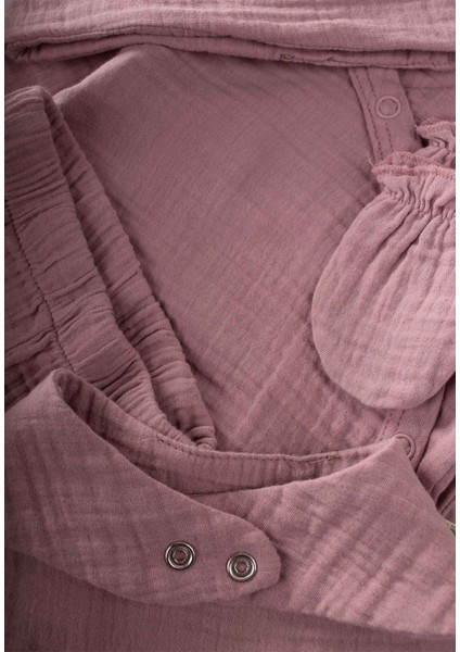 Organik Hastahane Çıkışı Bebek Takımı Leylak modelleri