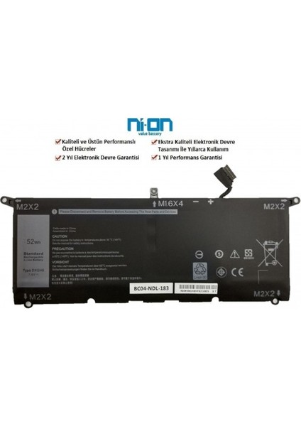 Dell Latitude 3301 Notebook Bataryası