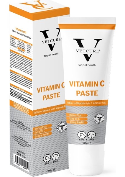 Vitamin C Kedi ve Köpek C Vitamini Desteği Paste 100 gr