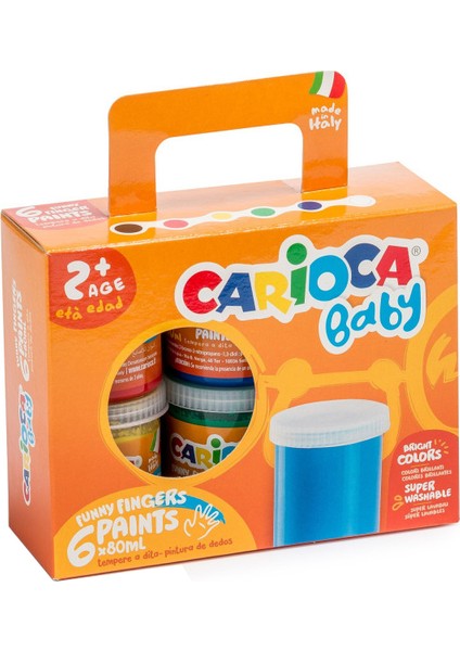 Baby Parmak Boya ve Carioca Baby Marker 2 Adet Boyama Seti