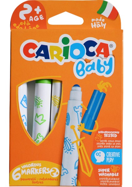 Baby Parmak Boya ve Carioca Baby Marker 2 Adet Boyama Seti