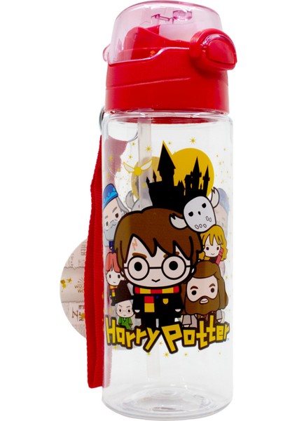 500ML Harry Potter Pipetli Askılı Kilitlenebilir Su Matarası