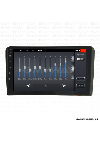Audi A3 Android 12 Multimedya Carplay 2gb RAM+32GB HDD Navigasyon Ekran
