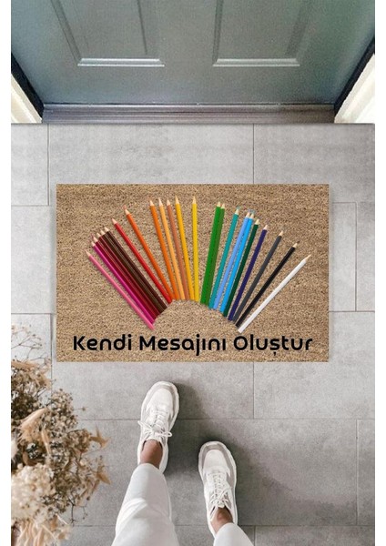 Dijital Baskı Kişiye Özel Iç Kapı Dekorasyon Paspas PS11235 modelleri