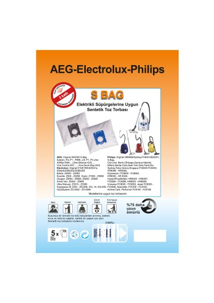 - ELEKTRİKLİ SÜPÜRGE UYUMLU SENTETİK TOZ TORBASI - 20 ADET - MAVİ PLASTİK - ( UYUMLU MODELLER AÇIKLAMADA ) fiyatları