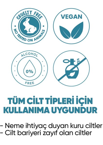 Yoğun Nemlendirici & Cilt Aydınlatıcı Bakım Serumu (%2 Hyaluronic Acid+%5 B5 Vitamin) 30 ml modelleri