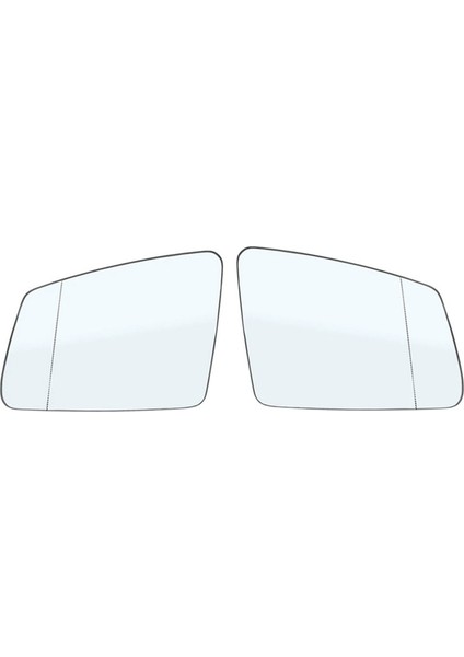 Mercedes-Benz W204 W212 Için Sağ + Sol Yan Dikiz Aynası Cam Len (Yurt Dışından)