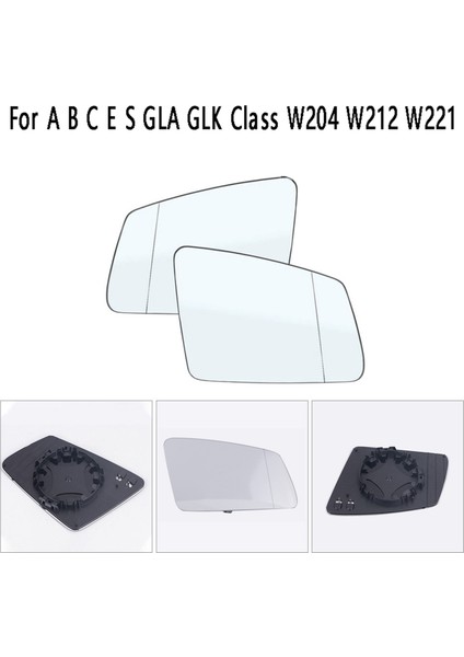 Mercedes-Benz W204 W212 Için Sağ + Sol Yan Dikiz Aynası Cam Len (Yurt Dışından) fiyatları