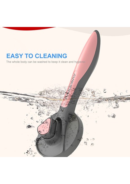Feather Brush For Pets - Pink/grey (Yurt Dışından)