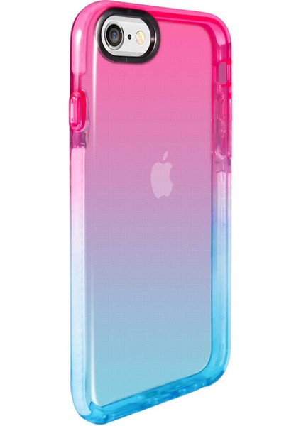 Apple iPhone Se 2022 Kılıf Renkli Transparan Renkli Parlak Kapak (Punto)