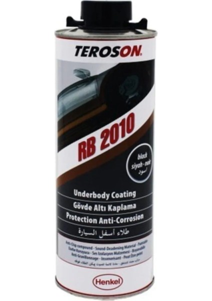 Teroson Rb 2010 Darbe Koruyucu Pütür Siyah 1 Lt Teroson Rb 2010