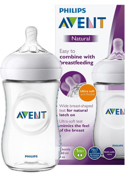 Avent Natural Pp Biberon 260 ml 1m+