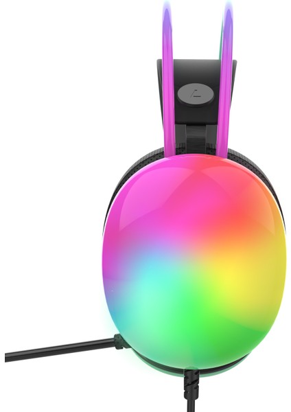 IGK-X8S Empousa Series 7.1 Surround Transparan Rgb LED Effect Gaming Headset