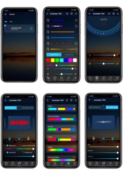 USB Girişli Bluetooth WS2811-WS2812B Pixel Kontrol Devresi Müzik Modlu