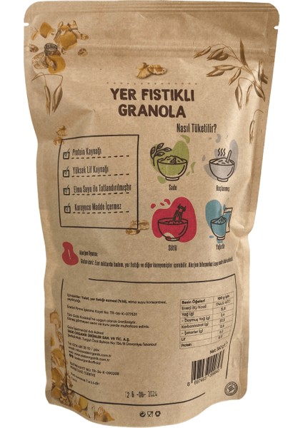 Yer Fıstıklı Granola 360 gr