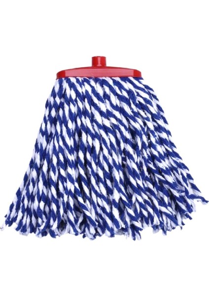 PM04 Yedek Takozlu Vidalı Mop Paspas Püskül Ucu - Pamuklu Mikrofiber Ipli Mop Yedeği Başlığı