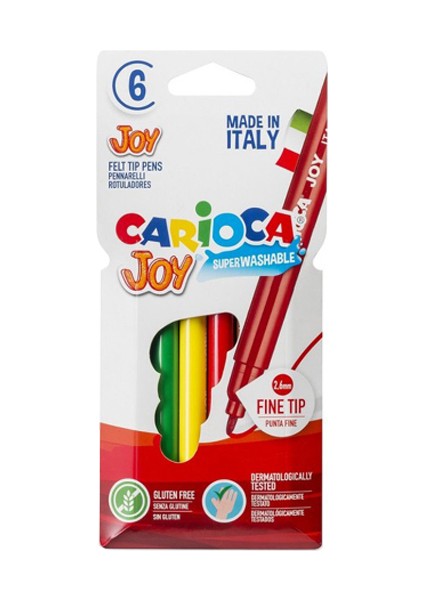 Baby Parmak Boya - Carioca Joy - Carioca Wax Crayons 3 Adet Boyama Seti
