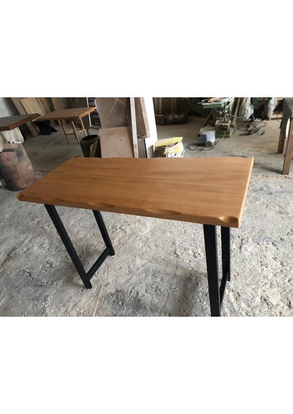 Kayın Ağacı Kütük Bar Masası 55X150X105.CM