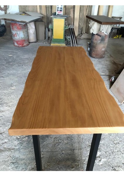 Kayın Ağacı Kütük Bar Masası 55X150X105.CM