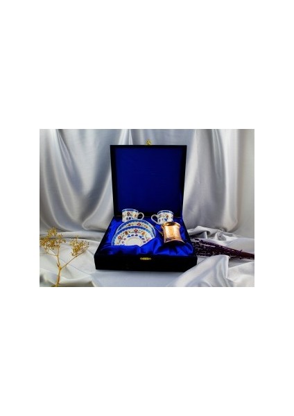 2'li Altın Yaldızlı Cezveli Fincan Takımı modelleri