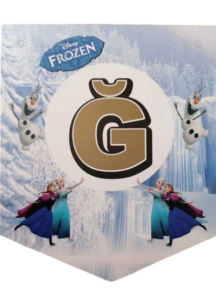 Frozen Karlar Ülkesi Iyi Ki Doğdun Banner Uzar Yazı