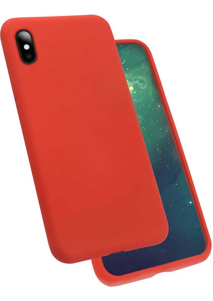 Apple iPhone x Kılıf Lansman Dokulu Kadife Iç Yüzey Yüksek Kalite Yumuşak Silikon Kapak (Silk)