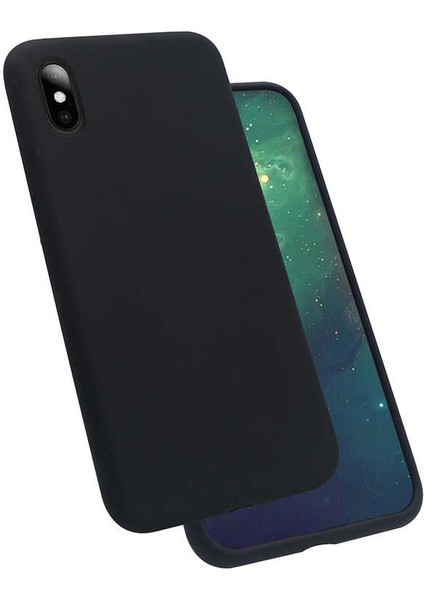 Apple iPhone Xs Max 6.5 Kılıf Lansman Dokulu Kadife Iç Yüzey Yüksek Kalite Yumuşak Silikon Kapak (Silk)