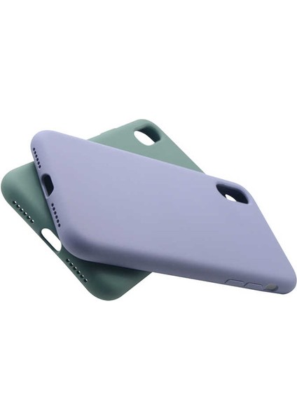 Apple iPhone Xs Max 6.5 Kılıf Lansman Dokulu Kadife Iç Yüzey Yüksek Kalite Yumuşak Silikon Kapak (Silk)
