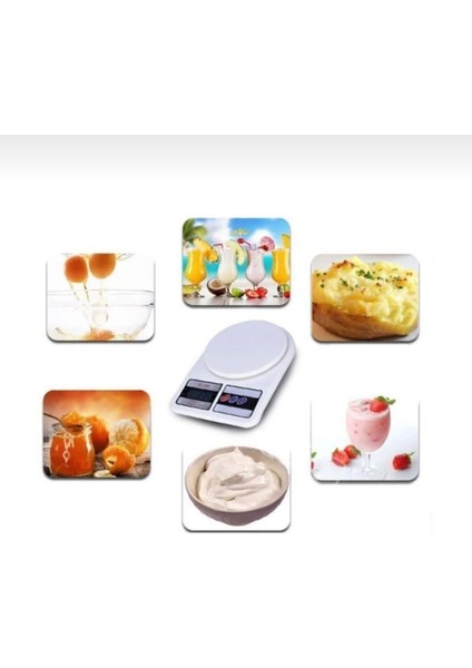Dijital Hassas 10 kg Mutfak Terazisi Tartısı LCD Ekranlı