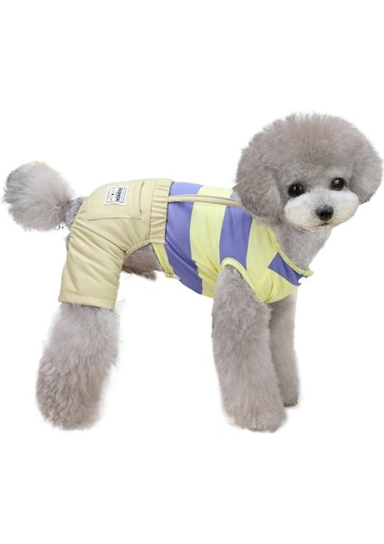 3 Çizgili Tulum Yavru Köpek Giysisi (Yurt Dışından) fırsatları